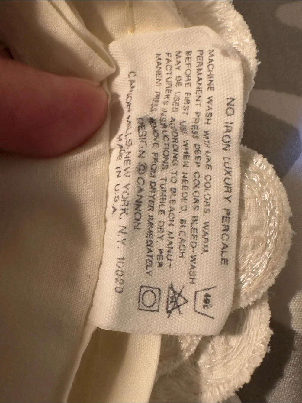 🔥 VINTAGE Cannon Royal Family King Flat Sheet & Pillowcases Scalloped Lace Beige